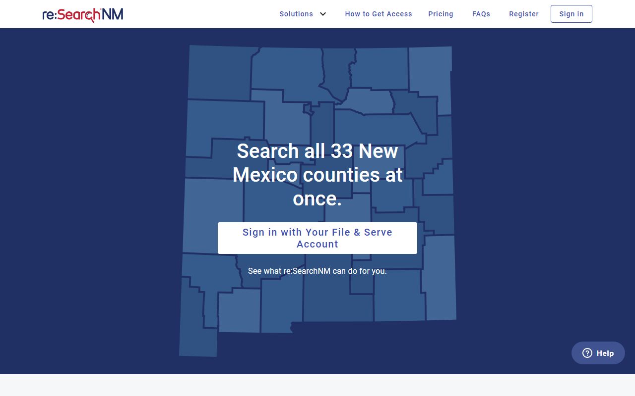 Harding County court records reSearchNM court records portal