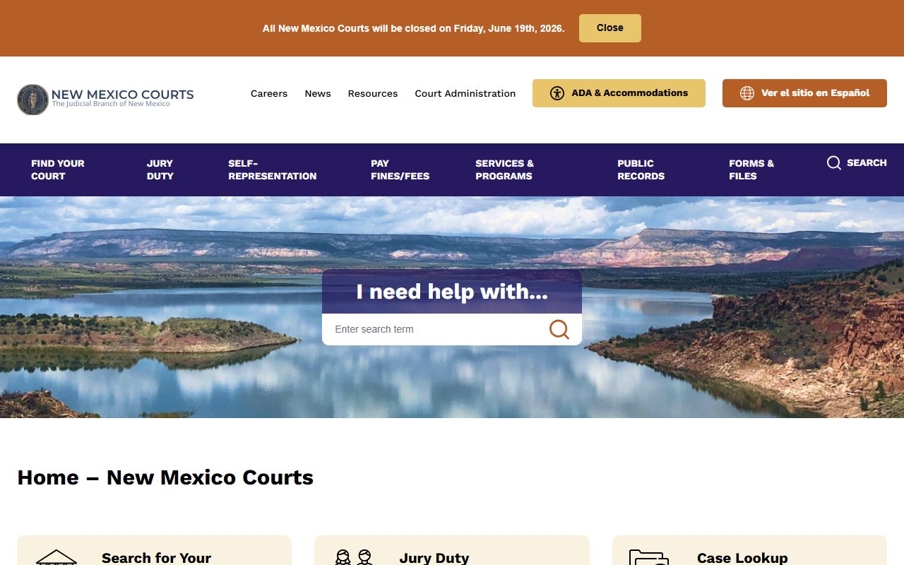 Harding County court records New Mexico Courts homepage