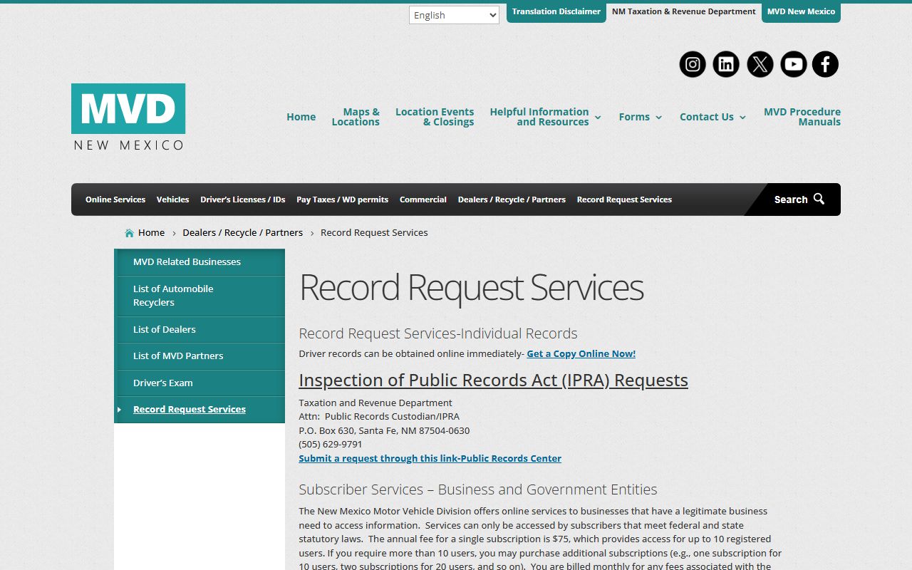 Harding County traffic court records MVD driver and vehicle data access