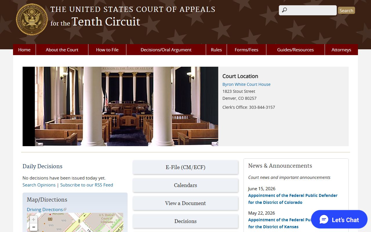 Harding County warrant records Tenth Circuit federal court